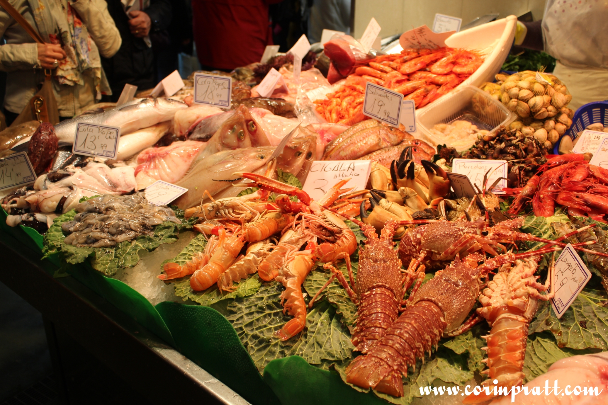 Seafood, La Boqueria, Barcelona