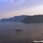 Ship, Oia Sunset, Santorini