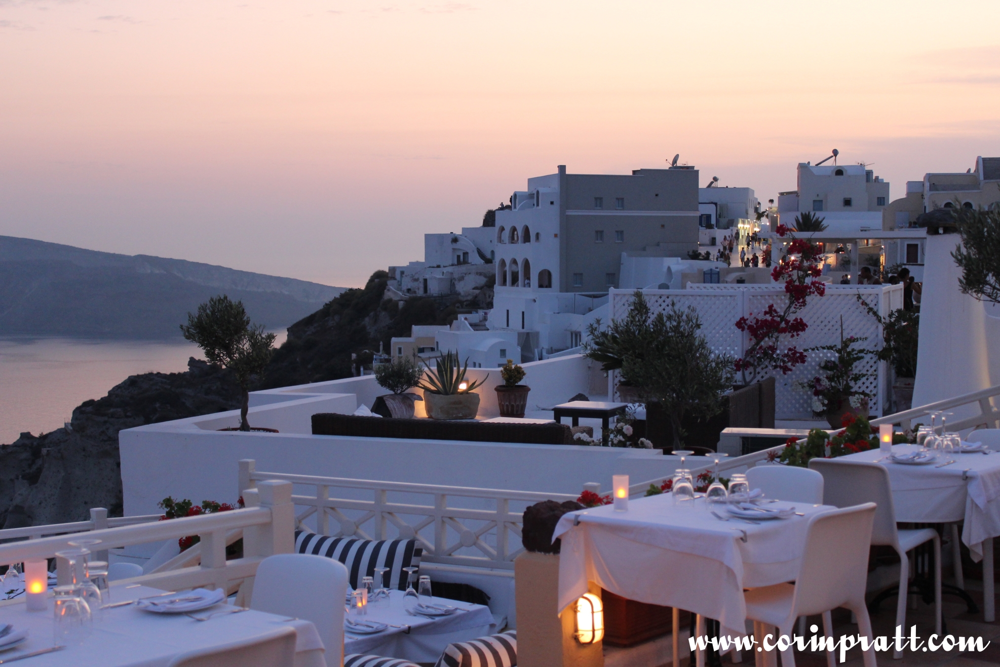 Sunset Restaurant, Oia, Santorini – Corin Pratt