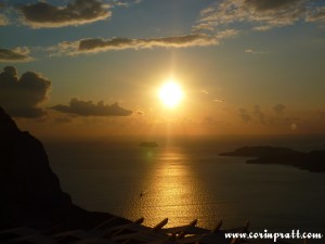 Volcano Sunset, Santorini