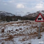 Snowy Langdale Pikes from above Elterwater, Lake District, mountains