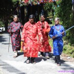 Men with swords, Dussehra, Gangtok, Sikkim, India