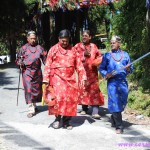 Men with swords, Dussehra, Gangtok, Sikkim, India