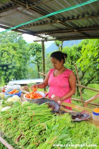 Veg seller, Sikkim, India