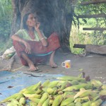 Old lady smoking, Sikkim