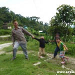 Children playing, Tashiding, Sikkim, India