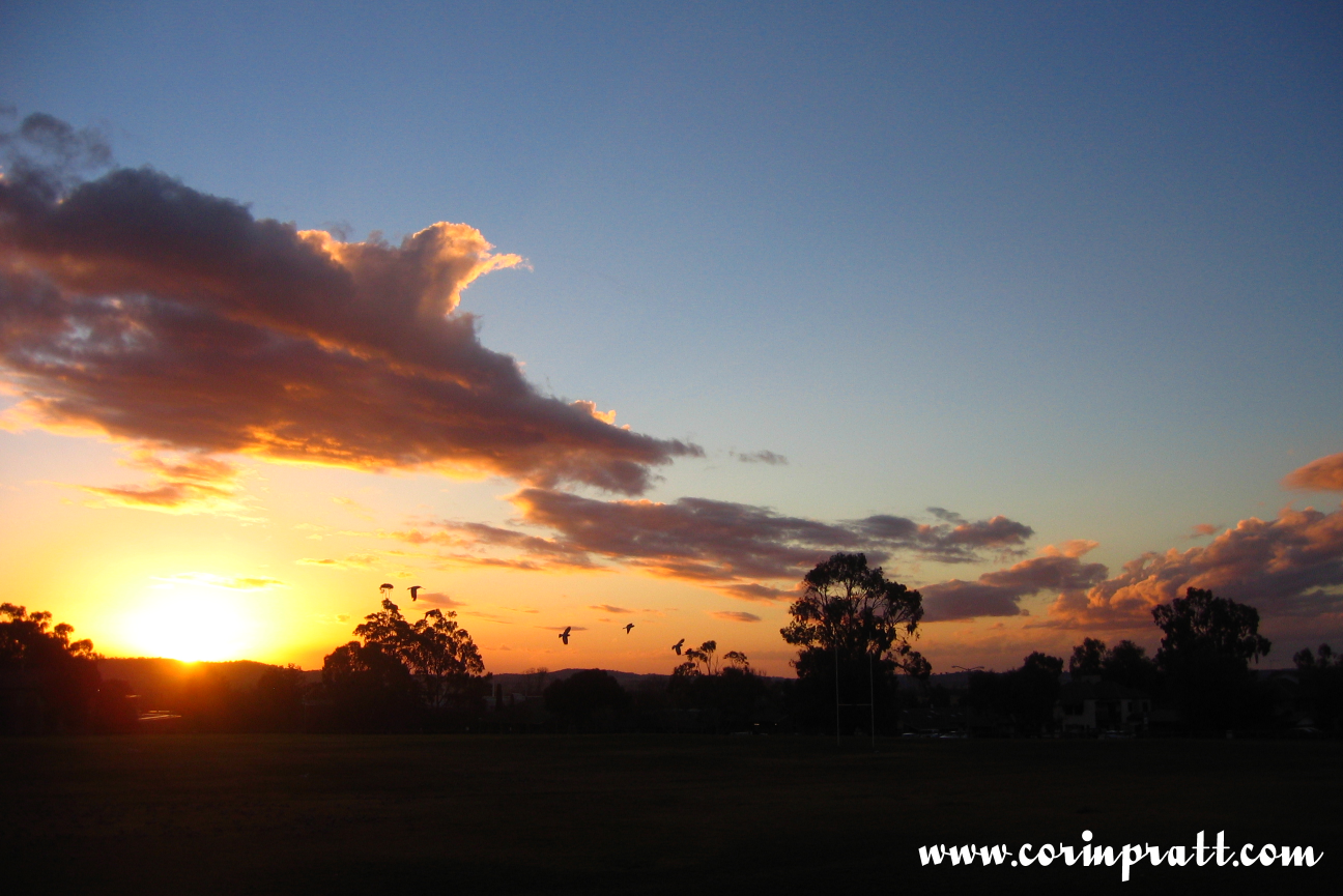 Sunset in Wagga Wagga, Australia